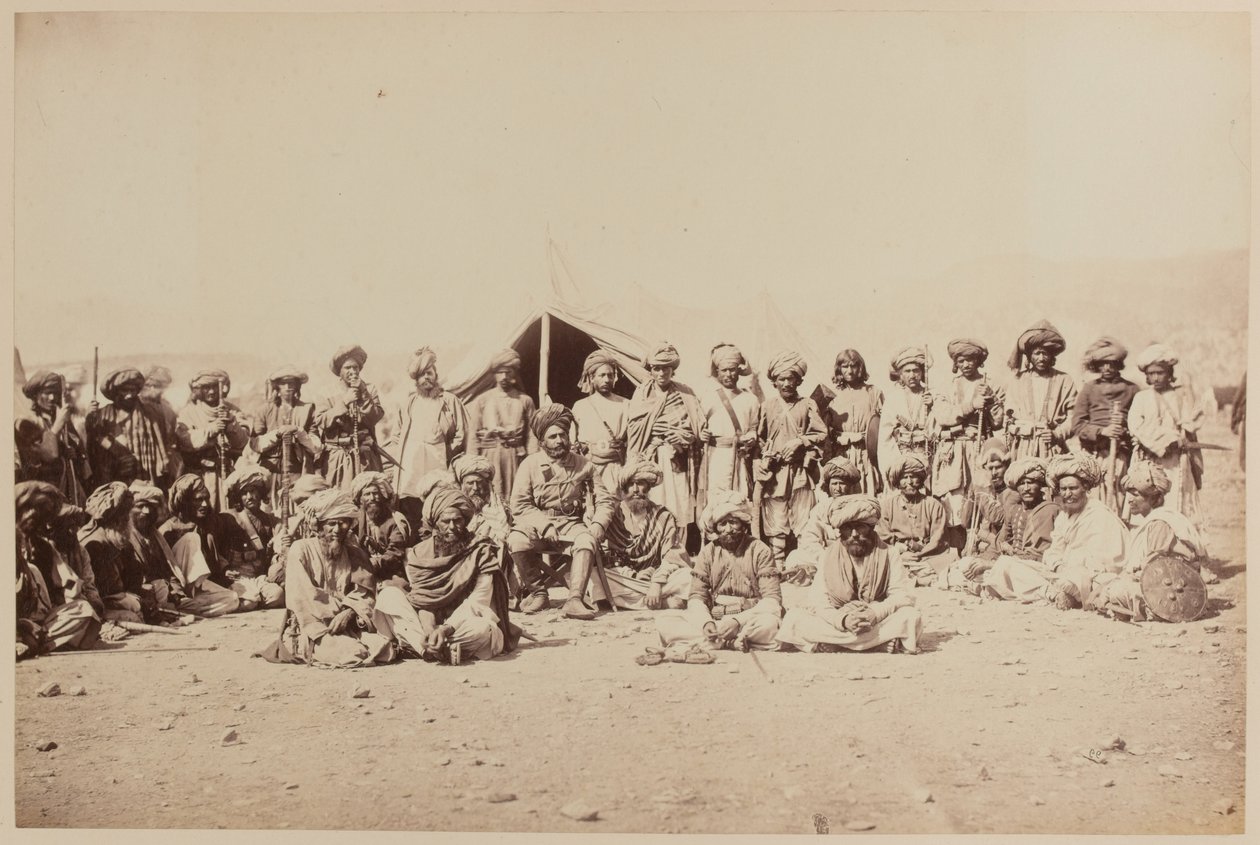 Tribus afghanes à un durbar - Unknown photographer