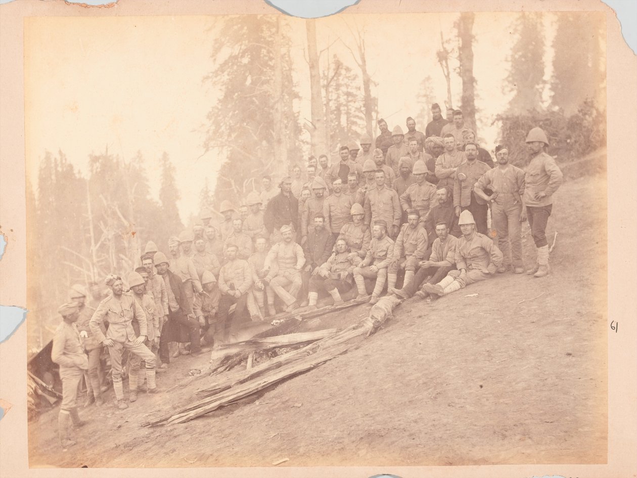 Officiers britanniques, expédition de Black Mountain - Unknown photographer