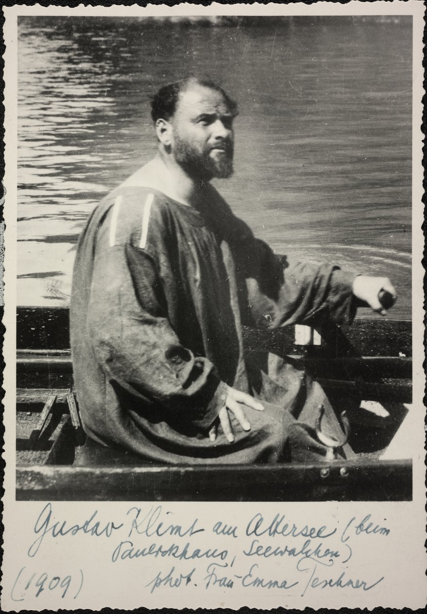 Gustav Klimt dans le canot - Unknown photographer