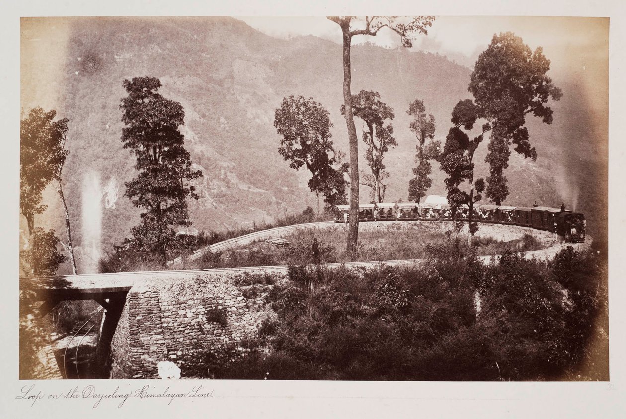 Boucle sur la ligne himalayenne de Darjeeling, c.1885 - Unknown photographer