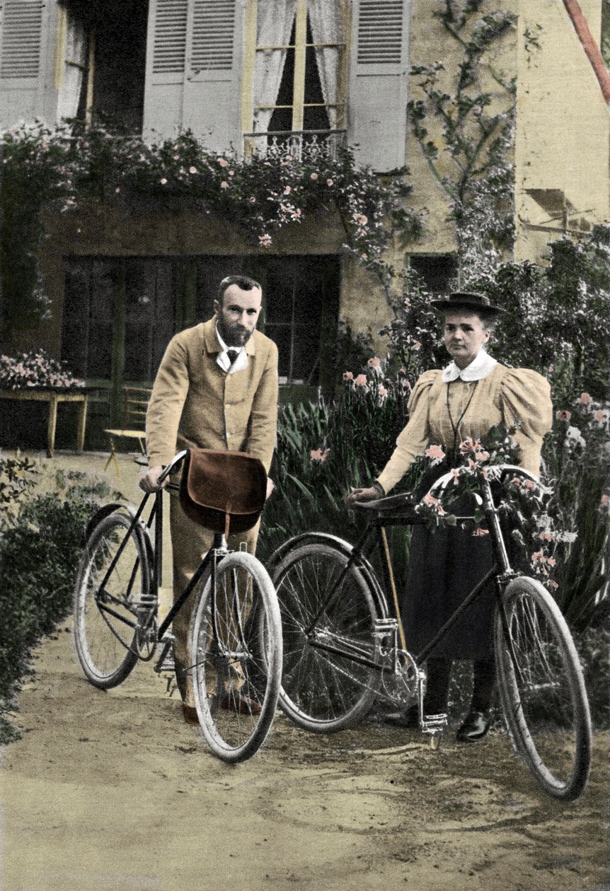 Pierre et Marie Curie dans leur jardin - Unknown photographer
