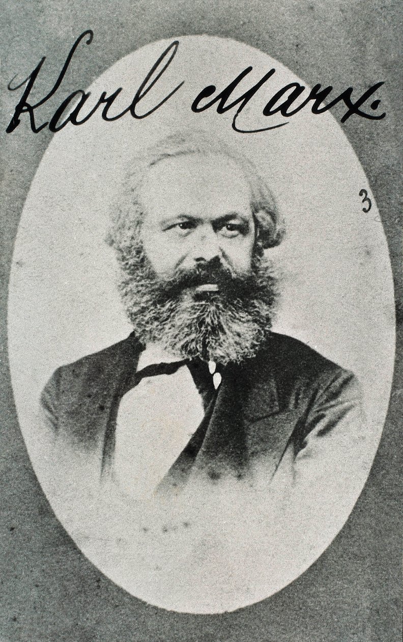 Portrait du philosophe et économiste allemand Karl Marx (1818-1883) - Unknown photographer