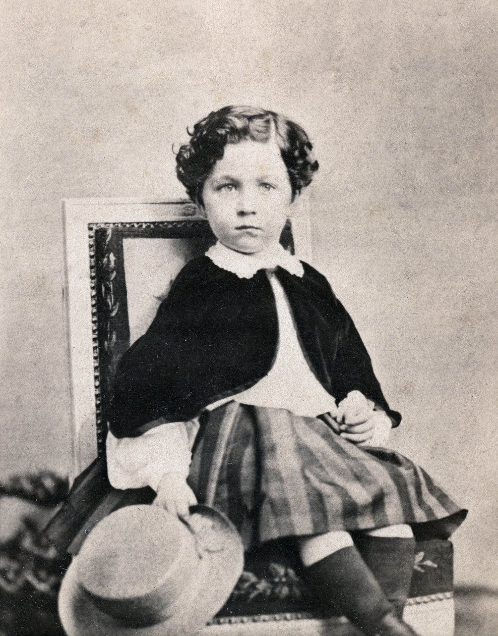 Portrait du Prince Impérial Eugène Louis Napoléon Bonaparte (1856-1879), fils de Napoléon III. Photographie anonyme prise à Fontainebleau en juin 1860 - Unknown photographer