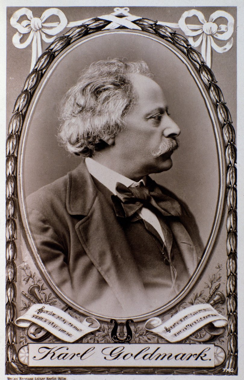 Portrait de Karoly Goldmark (ou Karl) (1830-1915), compositeur hongrois (photographie) - Unknown photographer