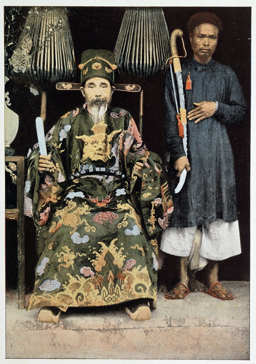 Portrait de Kinh Luoc (Vice-roi) du Tonkin, fin 19e siècle. - Unknown photographer