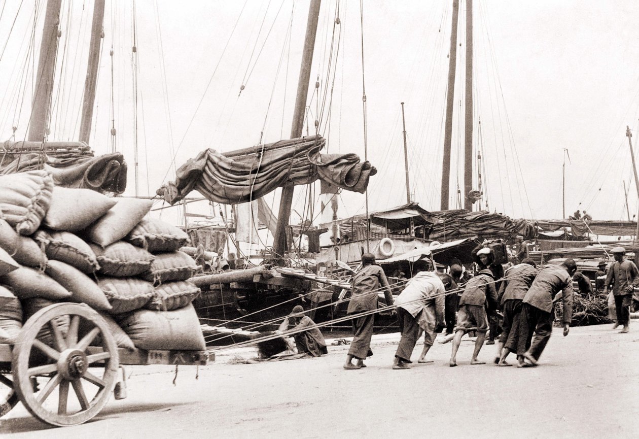 Le port de Hong Kong vers 1880 - Unknown photographer