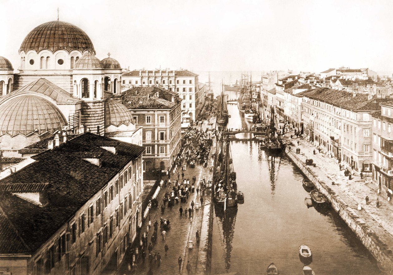 Vue de la ville de Trieste à la fin du XIXe siècle - Unknown photographer