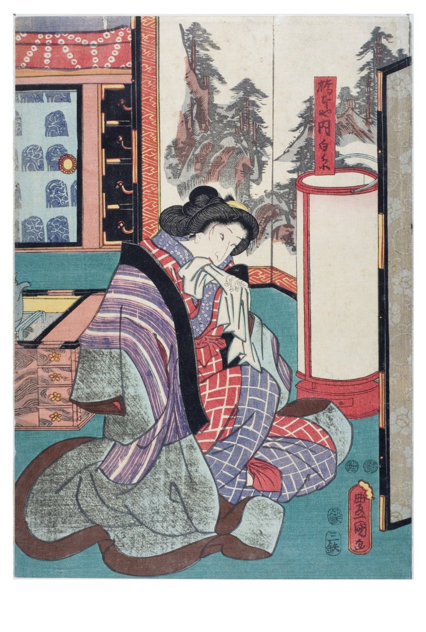 Shiraito du Hashimotoya - Utagawa (1786-1865) Kunisada