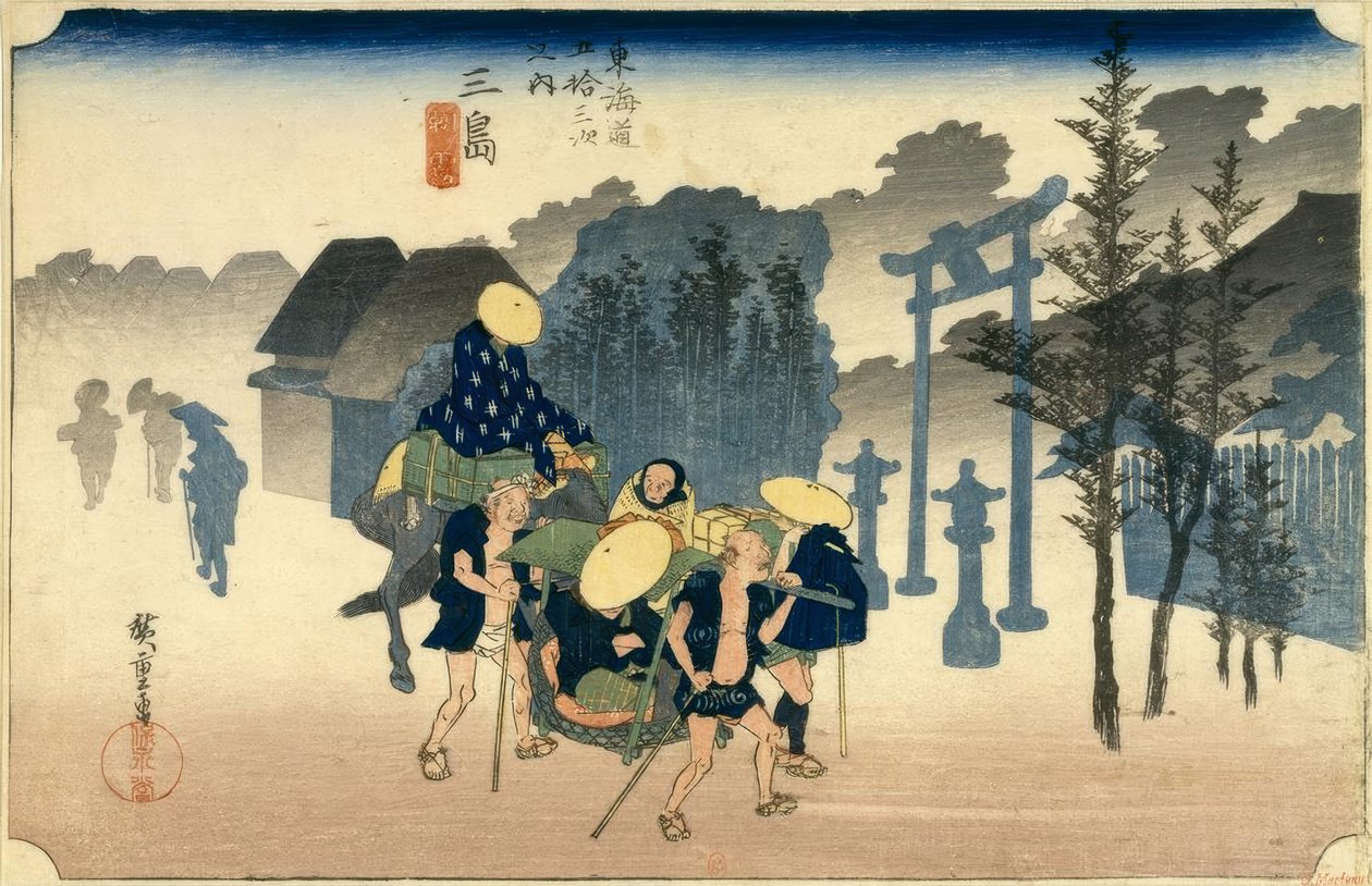 Station Mishima 11 - Utagawa Hiroshige