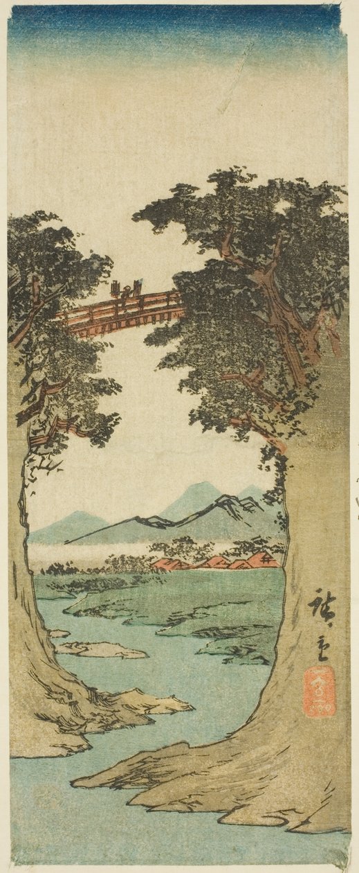 Pont des singes - Utagawa Hiroshige