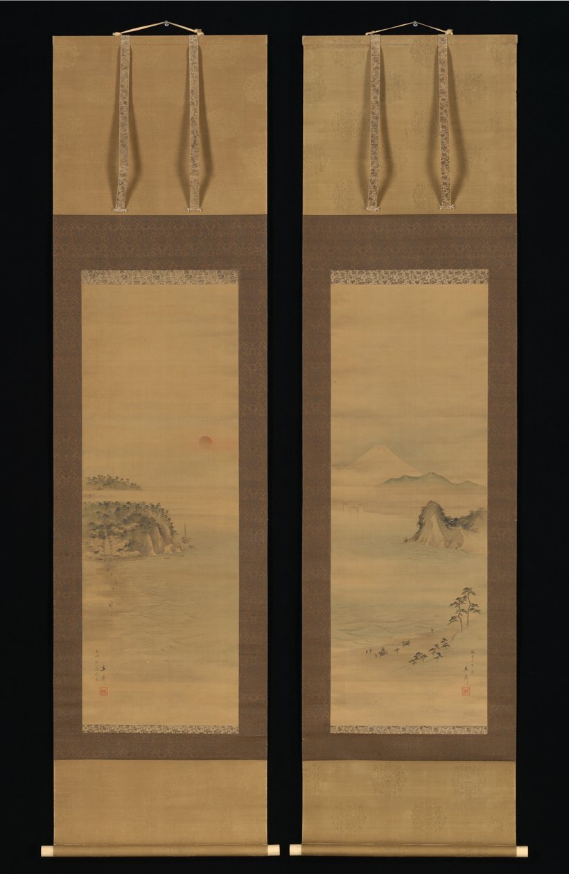 Shichirigahama und Enoshima - Utagawa Hiroshige