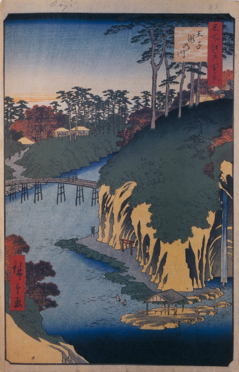 Le Takinogawa à Oji Cent vues célèbres d