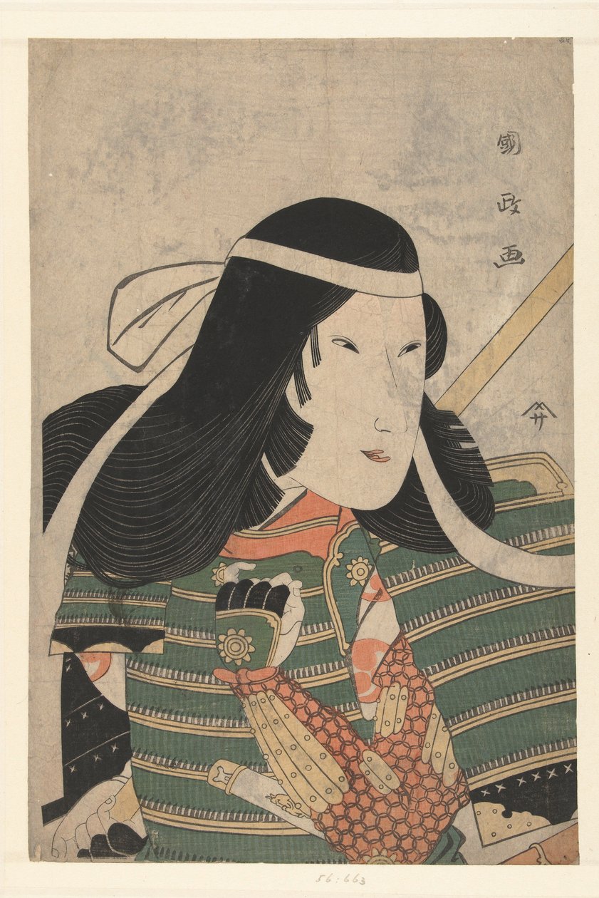 Iwai Kumesaburo en Tomoe Gozen, 1797 - Utagawa Kunimasa