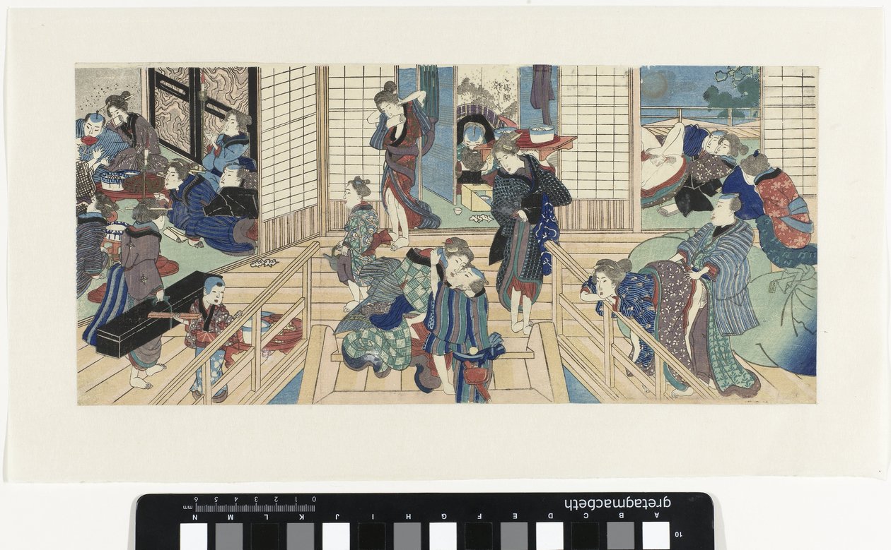 Scènes dans un bordel - Utagawa Kunisada (I)
