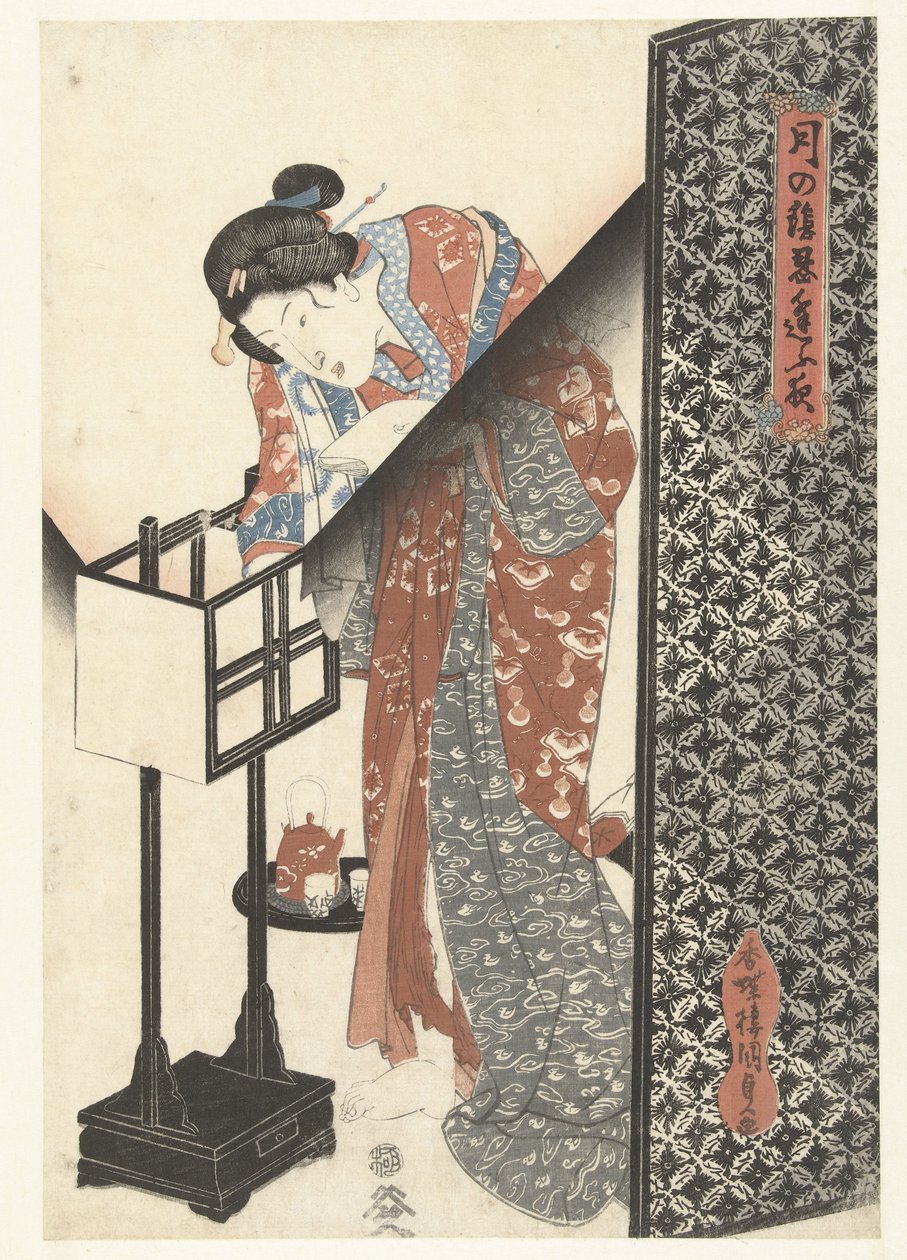 Femme près d