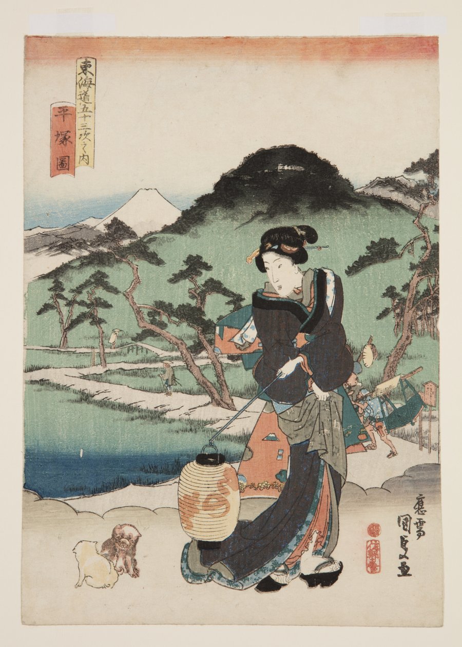 Vue de Hiratsuka - Utagawa Kunisada