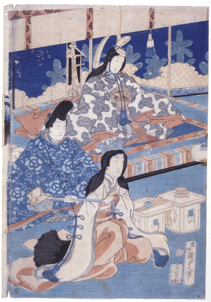 Accueillir Le Printemps Avec Une Réunion De Fleurs (Hana Soroi Haru No Taimen) - Utagawa Kunisada II