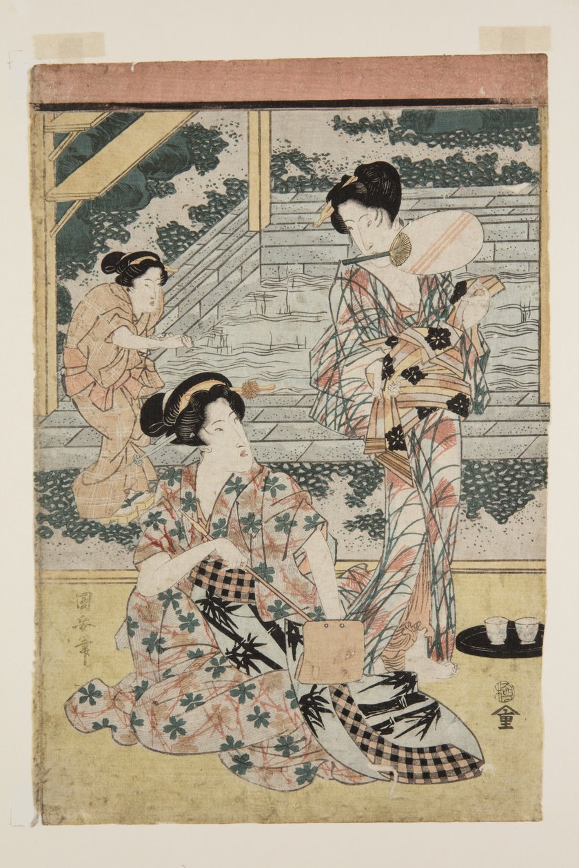 Dames aux sources chaudes - Utagawa Kuniyasu