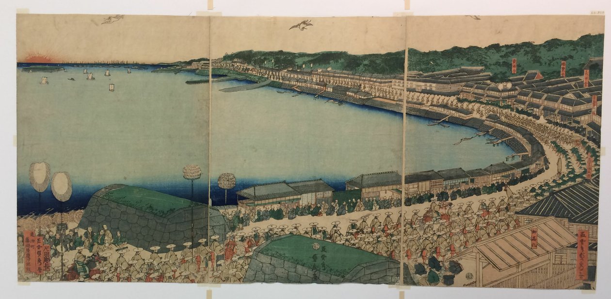 Processions de Daimyo passant le long du Tokaido - Utagawa Sadahide