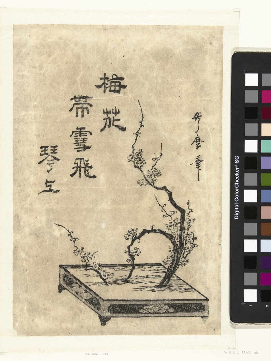 Branches de prunier - Utamaro (II) , Kitagawa (attributed to)