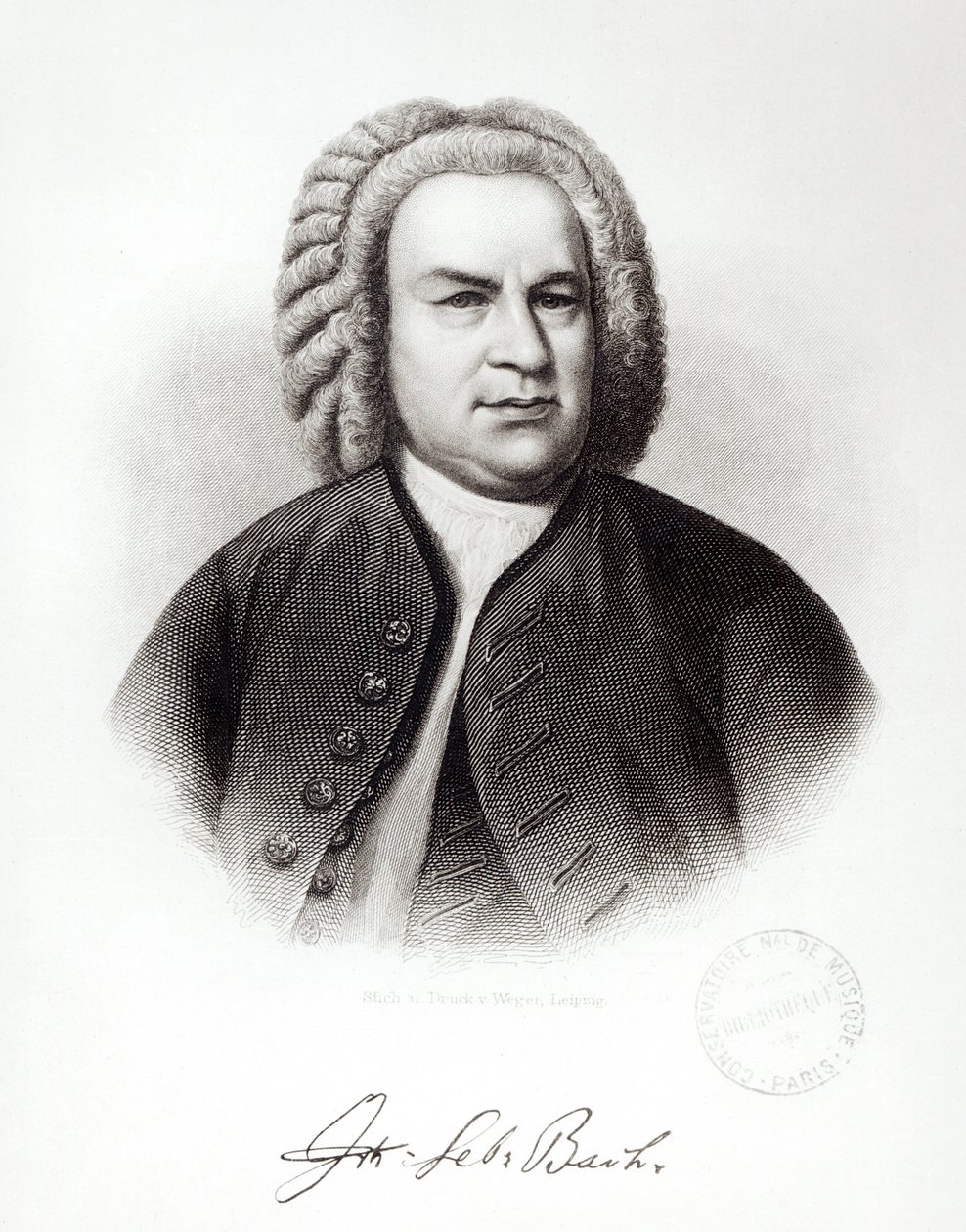 Portrait de Johann Sebastian Bach - V. Weger