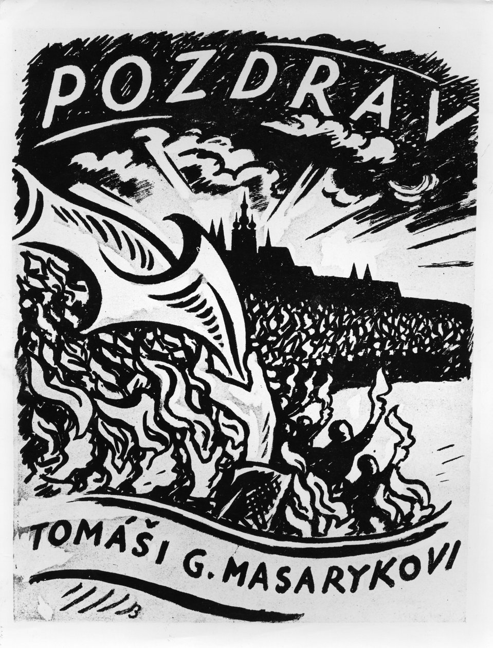 Salutations, Tomas Masaryk, illustration de l