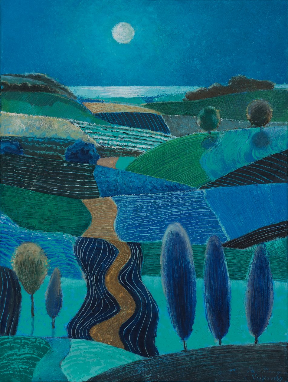 Pleine lune sur les dunes, 2023 - Vadym Vaskovsky