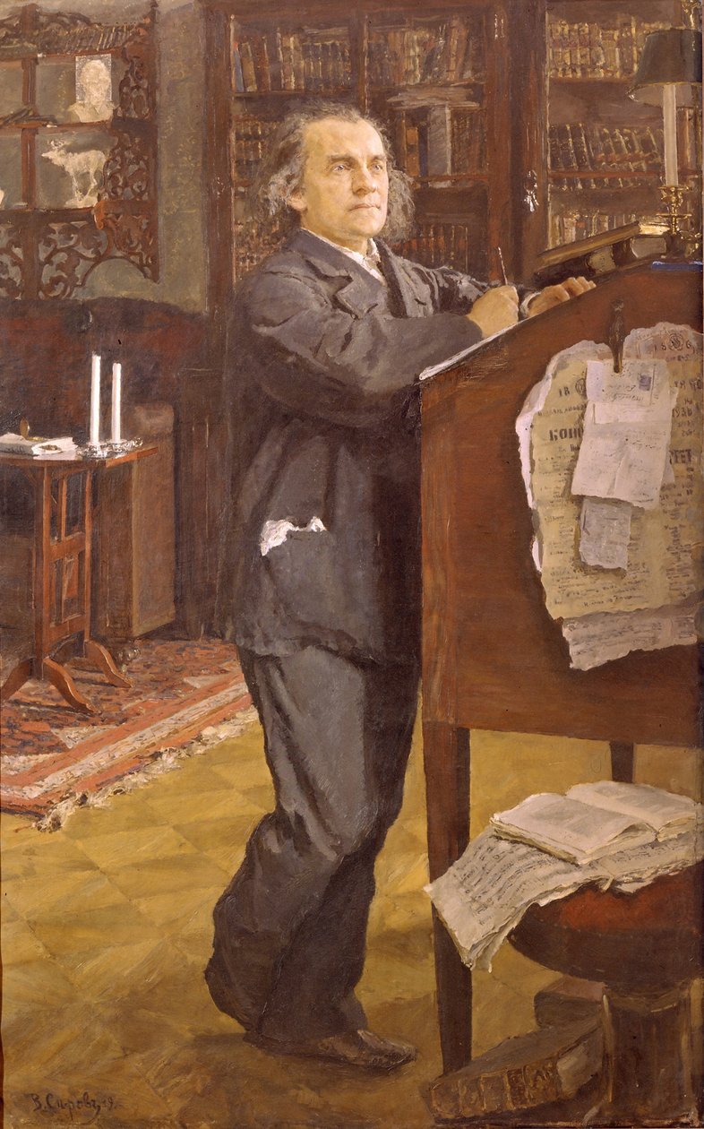 Portrait du compositeur Alexandre Serov 1820-1871, 1889 - Valentin Aleksandrovich Serov