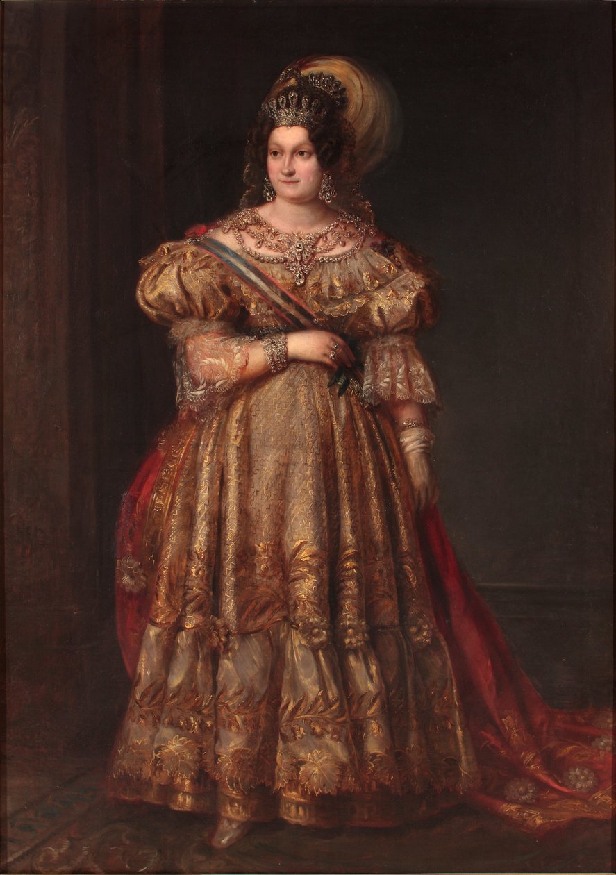 María Cristina de Bourbon - Valentin Carderera y Solano
