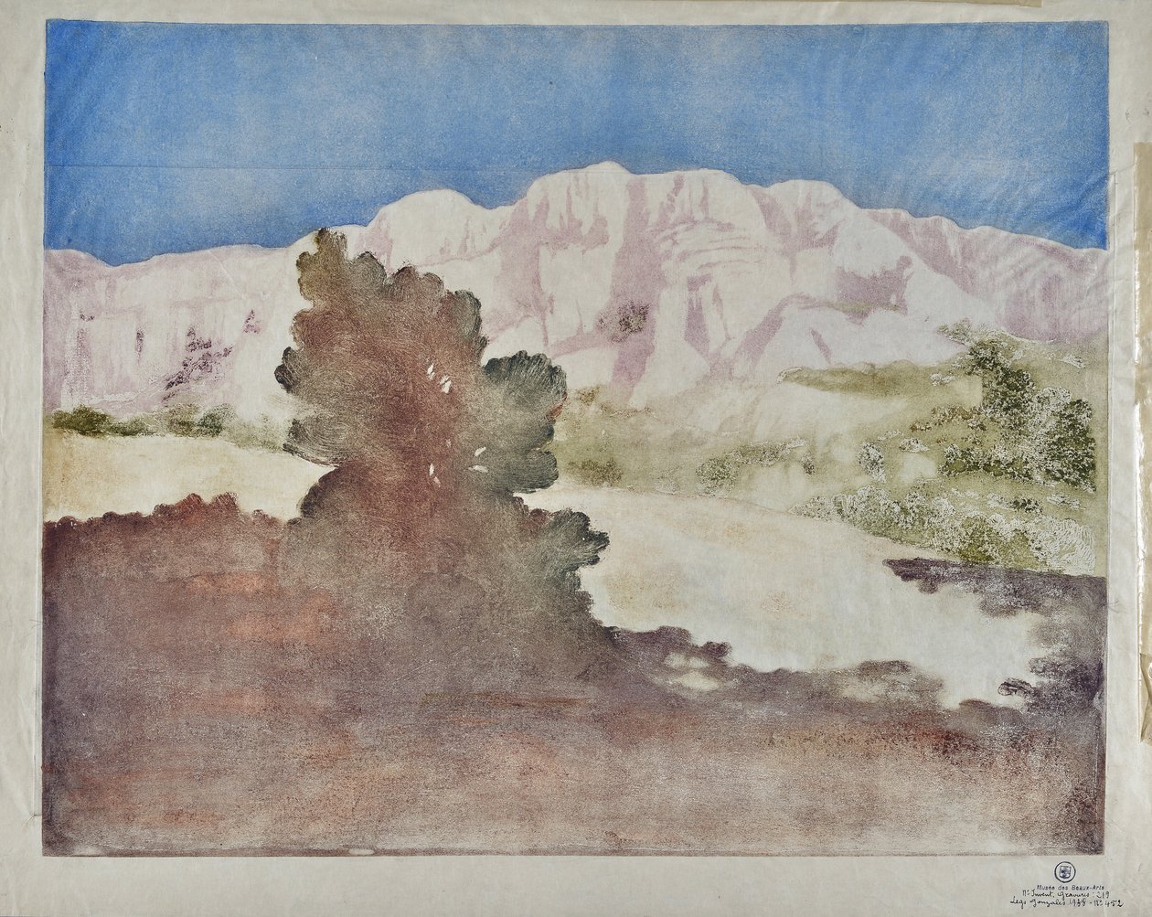 Vue de la Montagne Sainte-Victoire - Valère Bernard