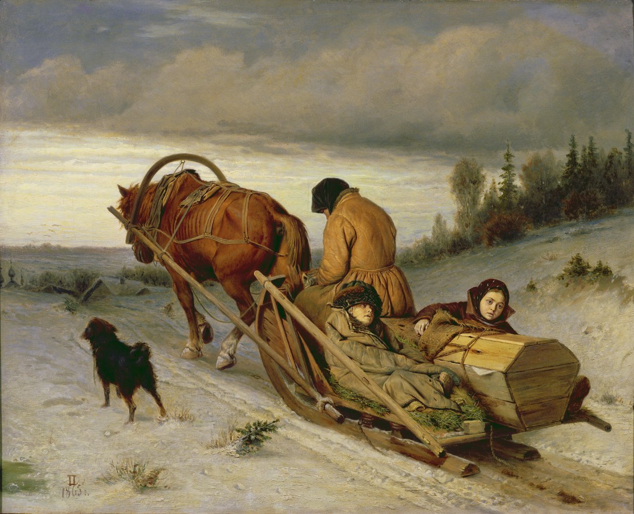 Adieu aux Morts, 1865 - Vasili Grigorevich Perov