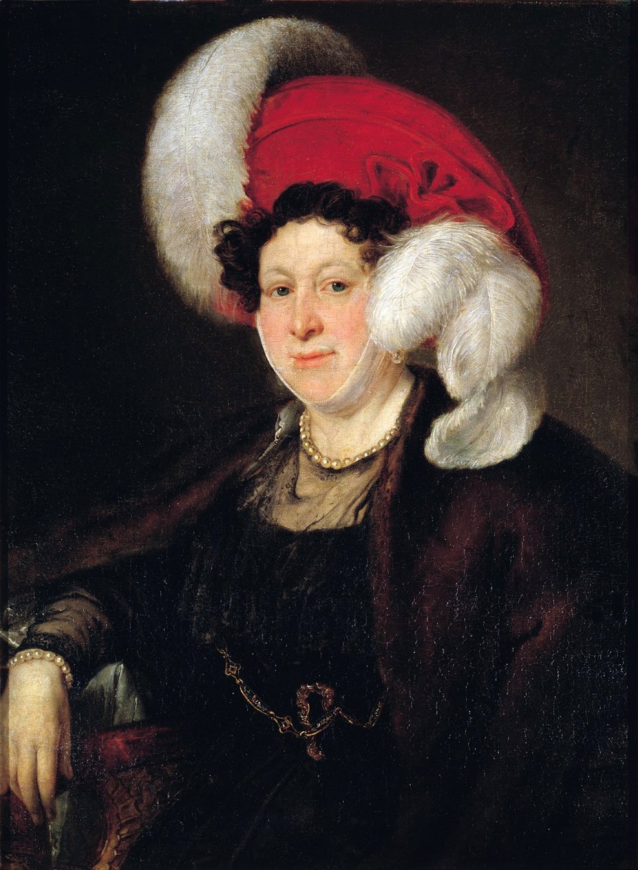 Portrait de la comtesse Natalia Alexandrovna Zubova 1775-1844, née Suvorova, 1834 - Vasili Andreevich Tropinin