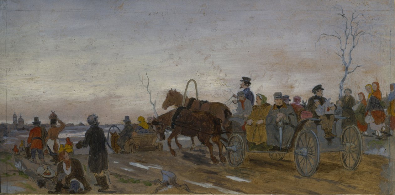 Soirée du Samedi Saint, fin des années 1860-début des années 1870 - Vasili Grigorevich Perov