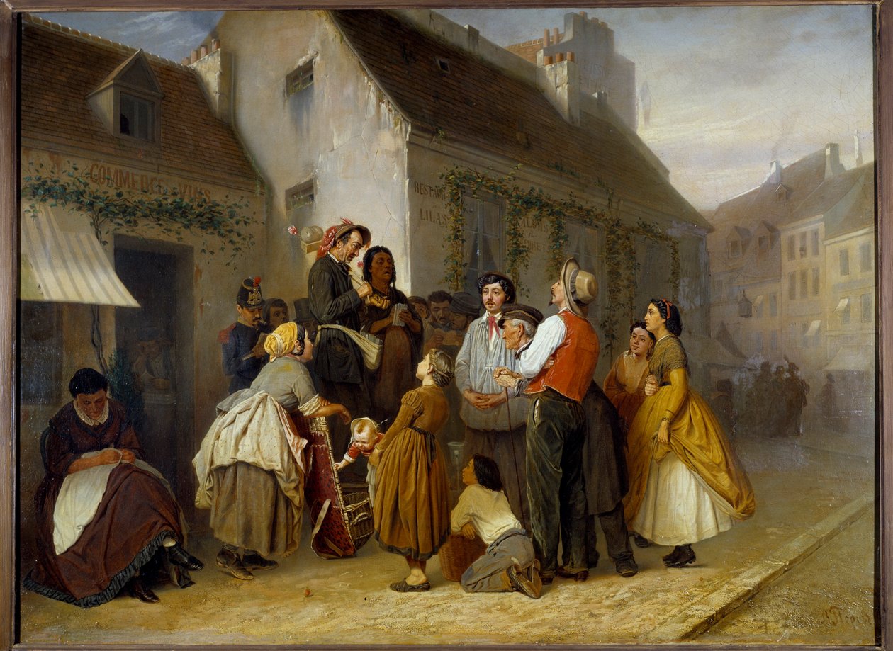Scène de rue à Paris - Vasili Grigorevich Perov