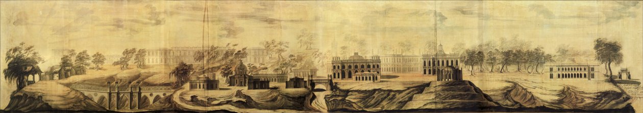 Vue panoramique du design de Tsaritsyno, 1776 - Vasili Ivanovich Bazhenov