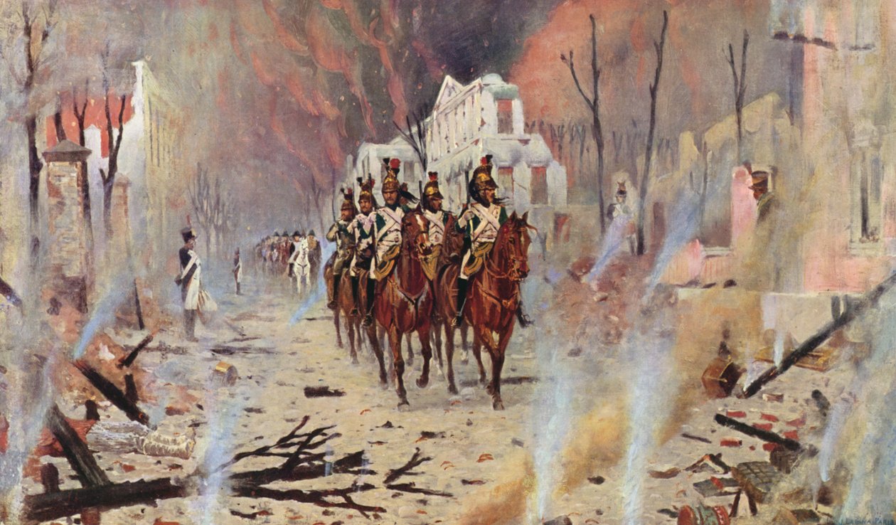 Retour au Palais de Pierre (lithographie couleur) - Vasili Vasilievich Vereshchagin