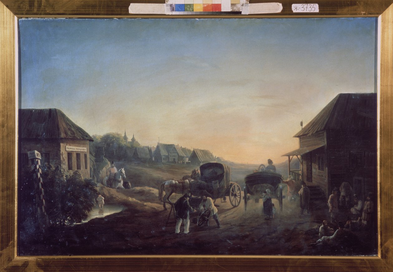 Station de diligence - Vasili Vasilyevich Samoylov