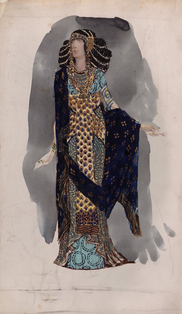 Conception de costume de la série Danseuses orientales, années 1900 - Vasili Vasilyevich Vladimirov