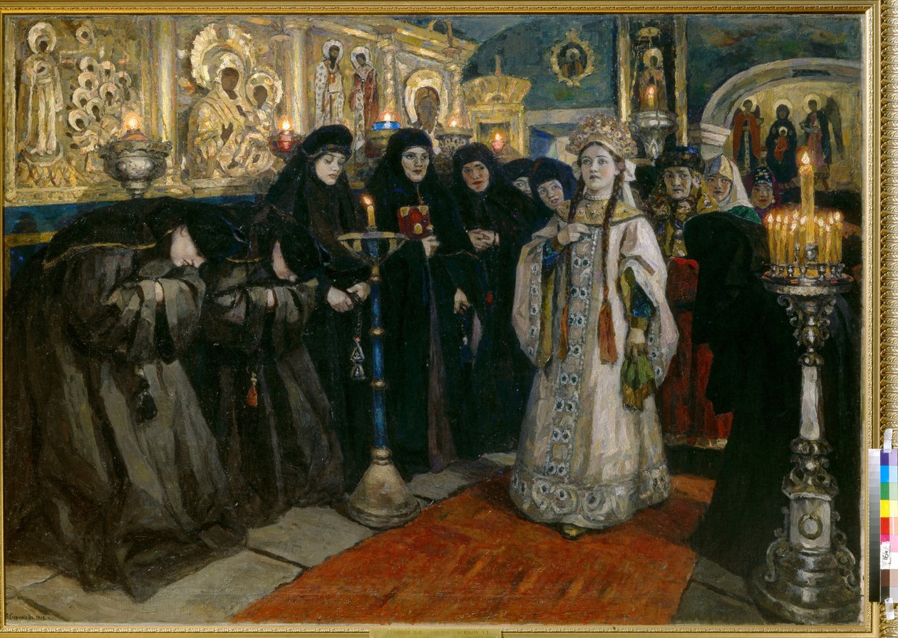 La grande duchesse visitant un couvent - Vasilij Ivanovic Surikov