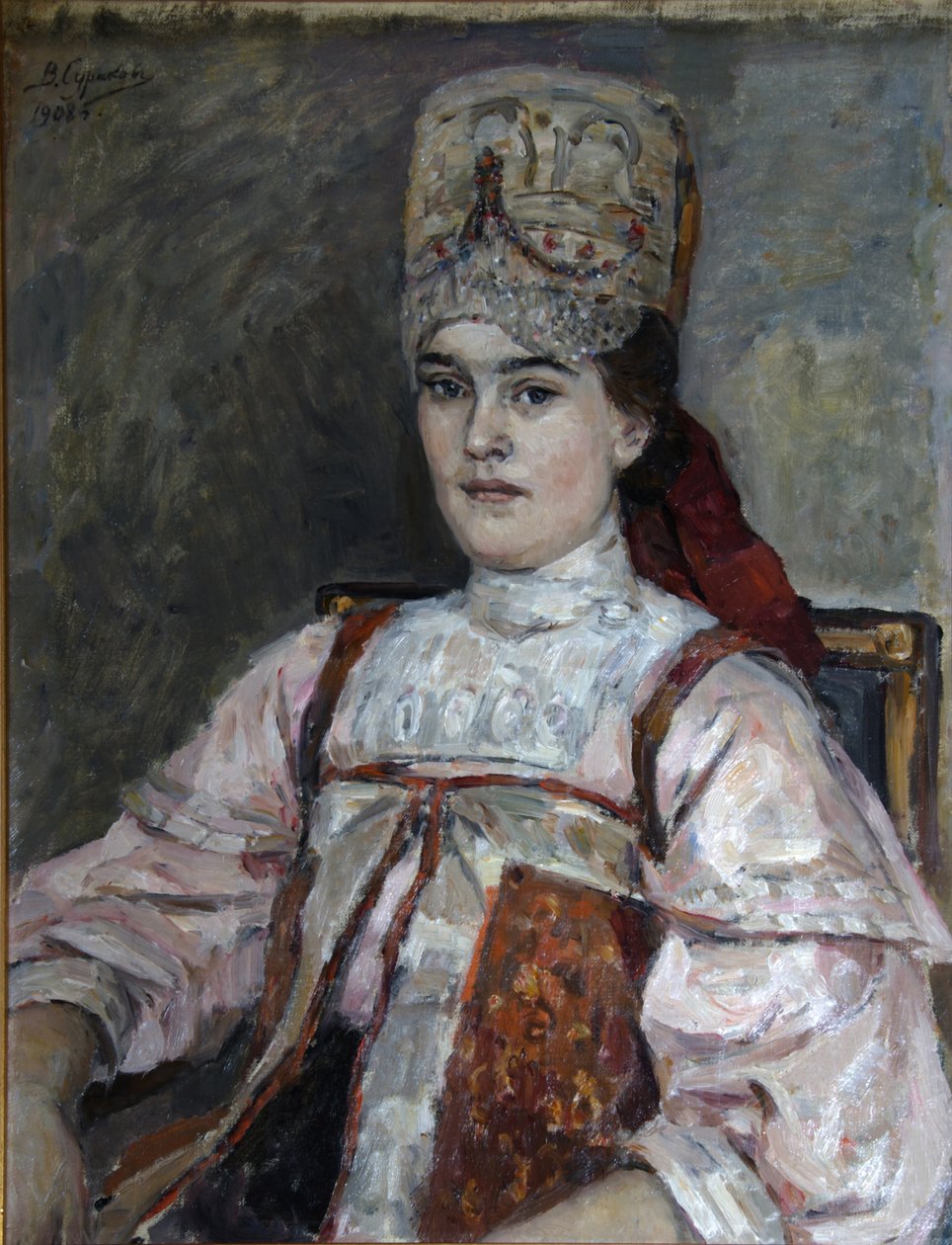 Portrait de Natalia Fyodorovna Matveyeva - Vasilij Ivanovic Surikov