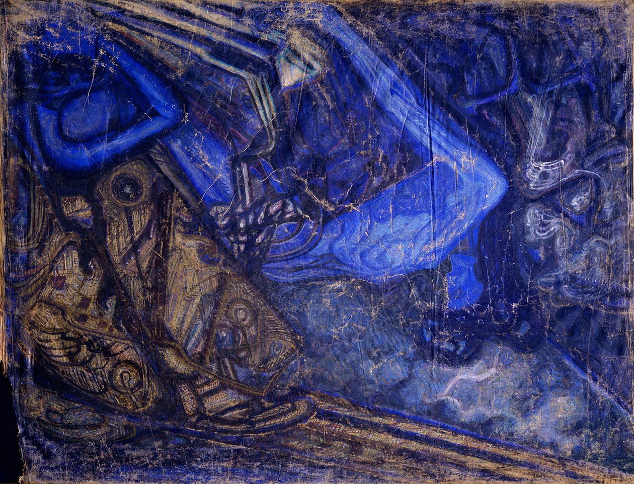 Deuil de la mort de Mikhaïl Vroubel, 1910-1911 - Vasily Ivanovich Denisov