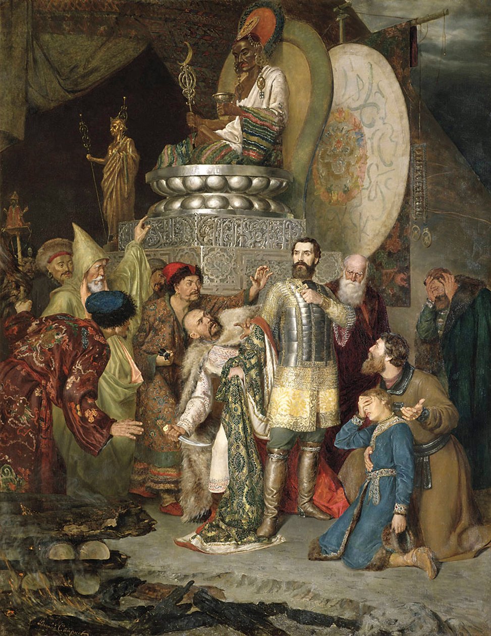 Prince Michel de Tchernigov au camp de Batu Khan, 1246 - Vasily Smirnov