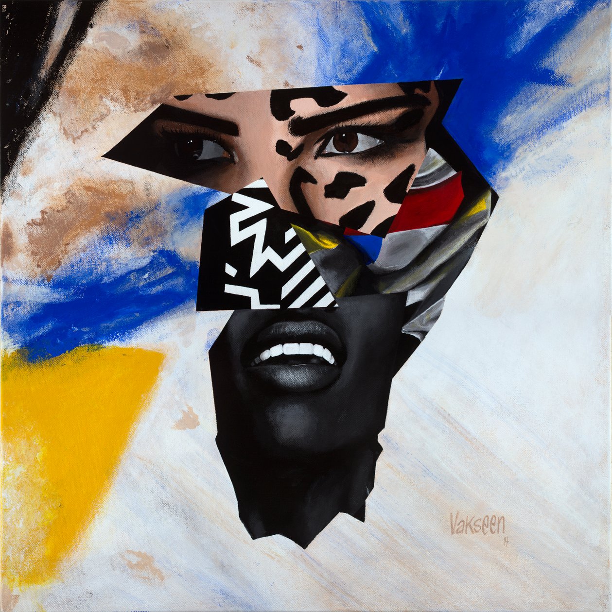 Son Éminence Royale, 2014 (acrylique sur toile) - Vaskeen Vaskeen