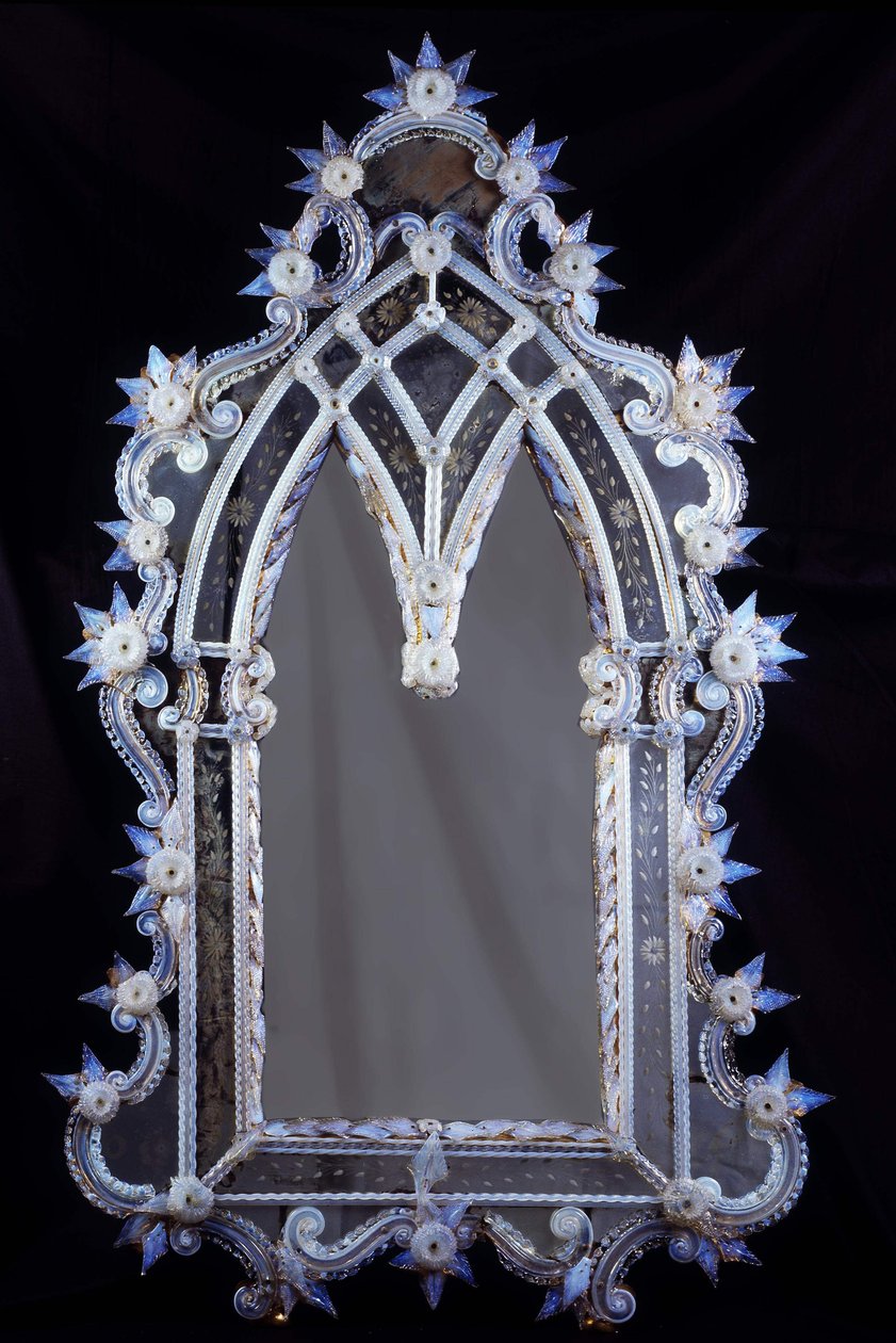 Miroir vénitien du XVIIe siècle. Collection privée de Paris - Venetian School