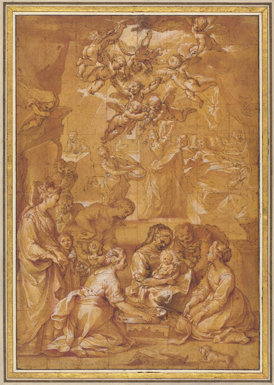 La Naissance de la Vierge - Ventura Salimbeni