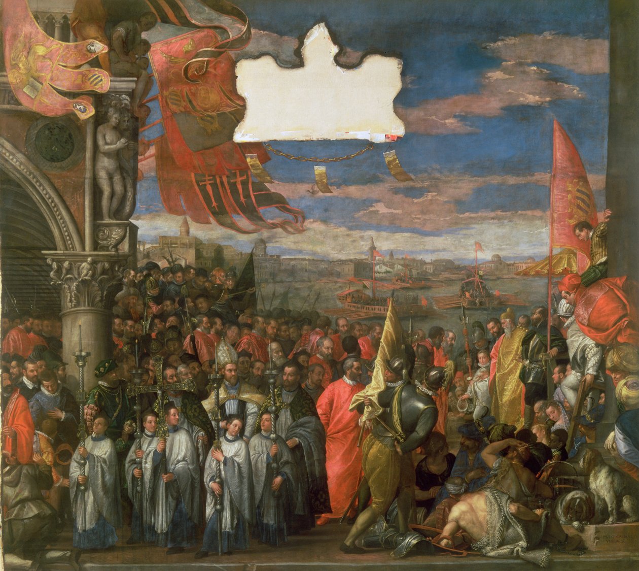 Le Doge Andrea Contarini revenant victorieux de Chioggia - Paolo Veronese