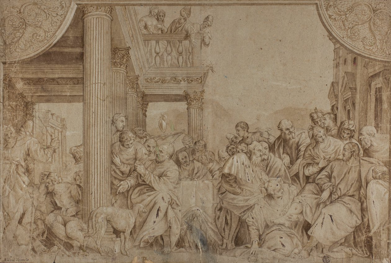 Le Christ dans la maison de Simon - Veronese (Paolo Caliari)