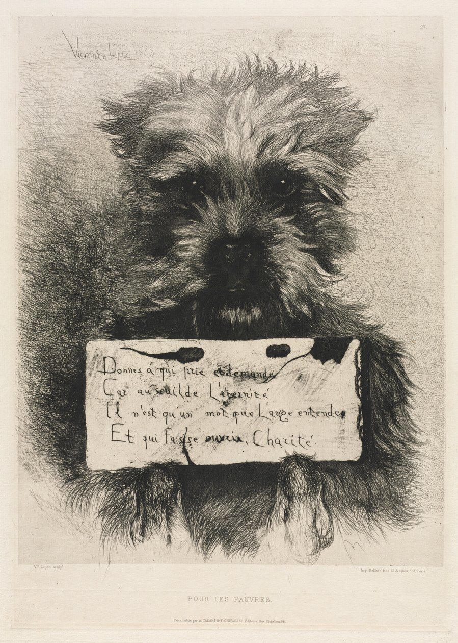 Pour les pauvres, 1863 - Vicomte Lepic Ludovic Napoléon