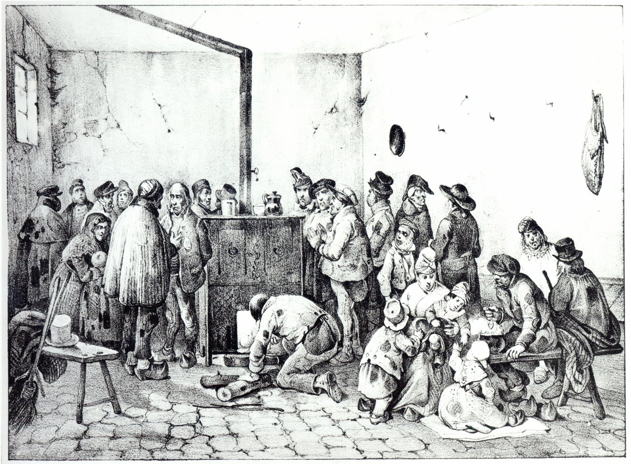 La salle de réchauffement publique à Paris, 1840 - Victor Adam