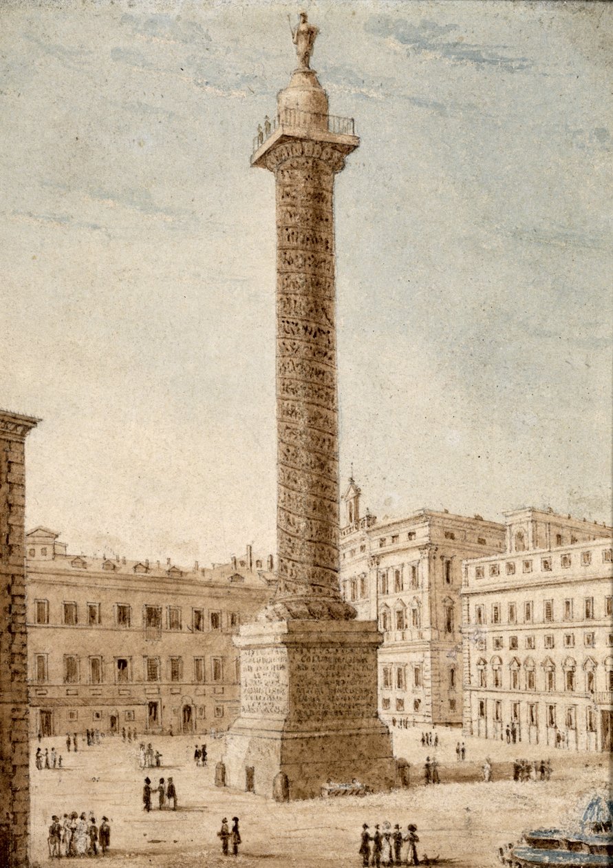 La Colonne de Marc Aurèle, Rome - Victor Jean Nicolle